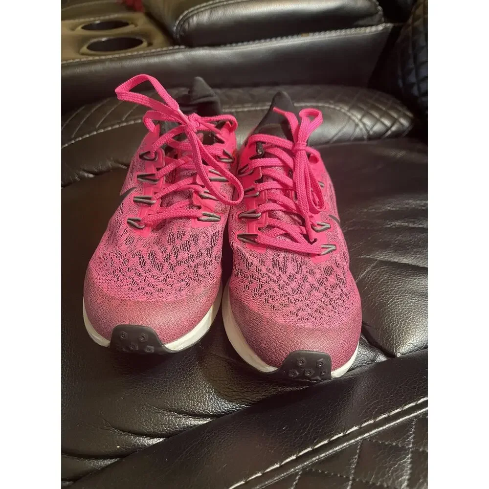 NEW!! Nike Kid's Air Zoom Pegasus 36 GS Pink Blast/Black-Vast Grey Shoes size 7Y